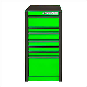 RX Series Green with Black Trims 19-inch 7-Drawer Side Box