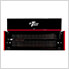 RX Series 72-inch Black with Red Trim Deep Triple Bank Hutch
