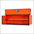 RX Series 72-inch Orange with Black Trim Deep Triple Bank Hutch