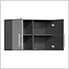 11-Piece Garage Cabinet Kit with Bamboo Worktop in Stardust Silver Metallic