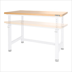 UltraHD Height Adjustable Heavy-Duty Wood Top Workbench