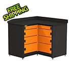 Swivel Storage Solutions 4-Drawer Corner Tool Storage Unit