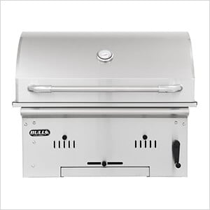 Premium Bison 30-Inch Built-In Charcoal Grill