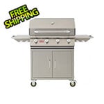 Bull Outdoor Products Lonestar 30-Inch 4-Burner 60K BTUs Freestanding Grill with Lights (Liquid Propane)