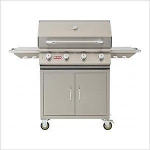 Lonestar 30-Inch 4-Burner 60K BTUs Freestanding Grill with Lights (Liquid Propane)