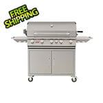 Bull Outdoor Products Brahma 38-Inch 5-Burner 90K BTUs Grill Cart with Lights and Rotisserie (Liquid Propane)