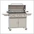 Brahma 38-Inch 5-Burner 90K BTUs Grill Cart with Lights and Rotisserie (Liquid Propane)