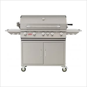 Brahma 38-Inch 5-Burner 90K BTUs Grill Cart with Lights and Rotisserie (Natural Gas)