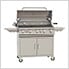 Brahma 38-Inch 5-Burner 90K BTUs Grill Cart with Lights and Rotisserie (Natural Gas)