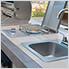 15-Inch Outdoor Single Bowl Stainless Steel Drop-In Sink