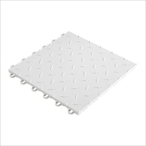 12" x 12" White Garage Floor Tile (10 Pack)