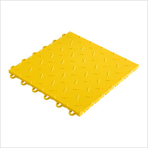 12" x 12" Yellow Garage Floor Tile (10 Pack)