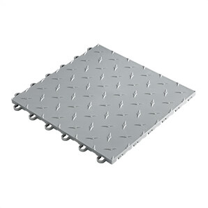 12" x 12" Silver Garage Floor Tile (10 Pack)