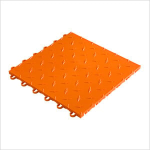 12" x 12" Orange Garage Floor Tile (10 Pack)