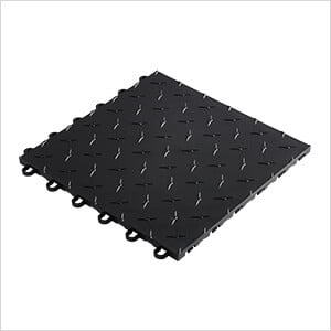 12" x 12" Black Garage Floor Tile (50 Pack)