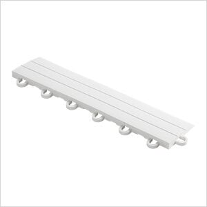 White Garage Floor Tile Ramp - Looped (10 Pack)