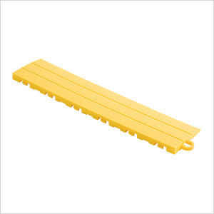 Yellow Garage Floor Tile Ramp - Pegged (10 Pack)