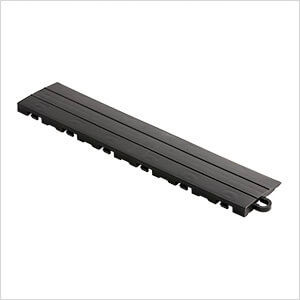 Black Garage Floor Tile Ramp - Pegged (10 Pack)