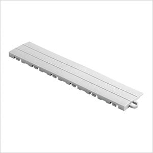 Silver Garage Floor Tile Ramp - Pegged (10 Pack)