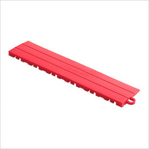 Red Garage Floor Tile Ramp - Pegged (10 Pack)