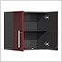 6-Piece Garage Cabinet Kit with Channeled Worktop in Ruby Red Metallic