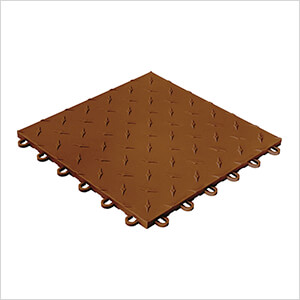 Diamondtrax Home 1ft x 1ft Chocolate Brown Garage Floor Tile (Pack of 10)