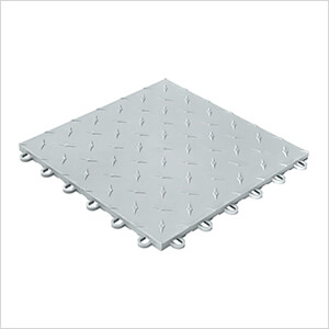 Diamondtrax Home 1ft x 1ft Pearl Silver Garage Floor Tile (Pack of 10)