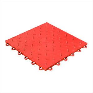 Diamondtrax Home 1ft x 1ft Racing Red Garage Floor Tile (Pack of 10)