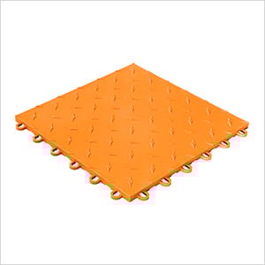 Diamondtrax Home 1ft x 1ft Tropical Orange Garage Floor Tile (Pack of 10)