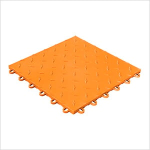 Diamondtrax Home 1ft x 1ft Tropical Orange Garage Floor Tile (Pack of 10)