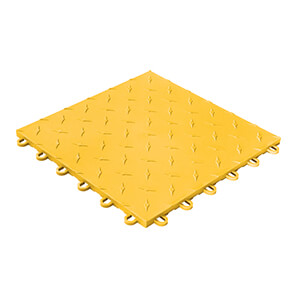 Diamondtrax Home 1ft x 1ft Citrus Yellow Garage Floor Tile (Pack of 50)