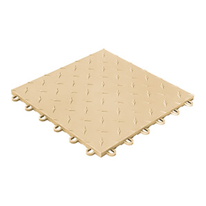 Diamondtrax Home 1ft x 1ft Citrus Mocha Java Floor Tile (Pack of 50)