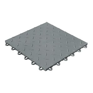 Diamondtrax Home 1ft x 1ft Slate Grey Garage Floor Tile (Pack of 50)