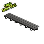 Swisstrax Diamondtrax Home 1ft Jet Black Garage Floor Tile Looped Edge (Pack of 10)