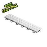 Swisstrax Diamondtrax Home 1ft Pearl Silver Garage Floor Tile Looped Edge (Pack of 10)