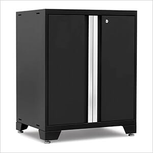 PRO Series Black 2-Door Base Cabinet