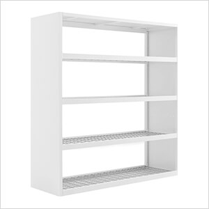 PRO Series White 72" Wall Mounted Rack