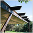 12 x 16 ft. Soft Top Aluminum Pergola (Espresso Frame / Mocha Canopy)