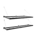 NewAge Products PRO 4 ft. x 8 ft. + 2 ft. x 8 ft. Wall Mounted Steel Shelves