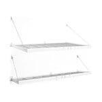 NewAge Products PRO 4 ft. x 8 ft. + 2 ft. x 8 ft. Wall Mounted Steel Shelves