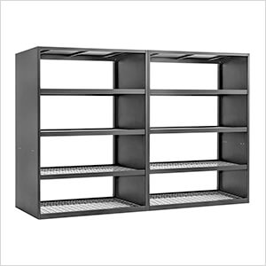 PRO Series Black 72" Wall Mounted Rack (2-Pack)