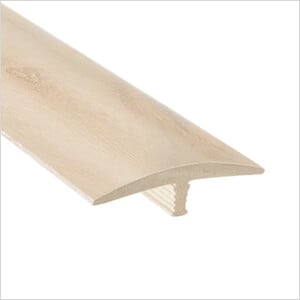 White Oak Vinyl 46-Inch T-Molding Transition Strip