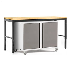 PRO Series 3.0 Platinum 2-Piece Workbench Set with Bamboo Top