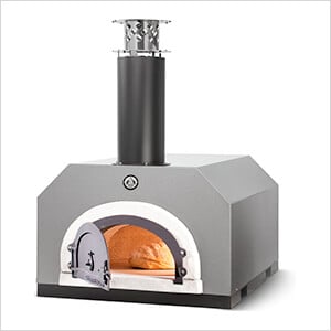 38" x 28" Countertop Wood Fired Pizza Oven (Silver Vein)