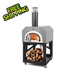 Chicago Brick Oven 38" x 28" Mobile Wood Fired Pizza Oven (Silver Vein)