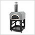 38" x 28" Mobile Wood Fired Pizza Oven (Silver Vein)