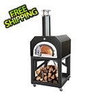 Chicago Brick Oven 38" x 28" Mobile Wood Fired Pizza Oven (Solar Black)