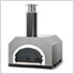 38" x 28" Hybrid Countertop Liquid Propane / Wood Pizza Oven (Silver Vein - Commercial)