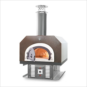 38" x 28" Hybrid Countertop Natural Gas / Wood Pizza Oven (Copper Vein - Commercial)