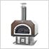 38" x 28" Hybrid Countertop Natural Gas / Wood Pizza Oven (Copper Vein - Commercial)